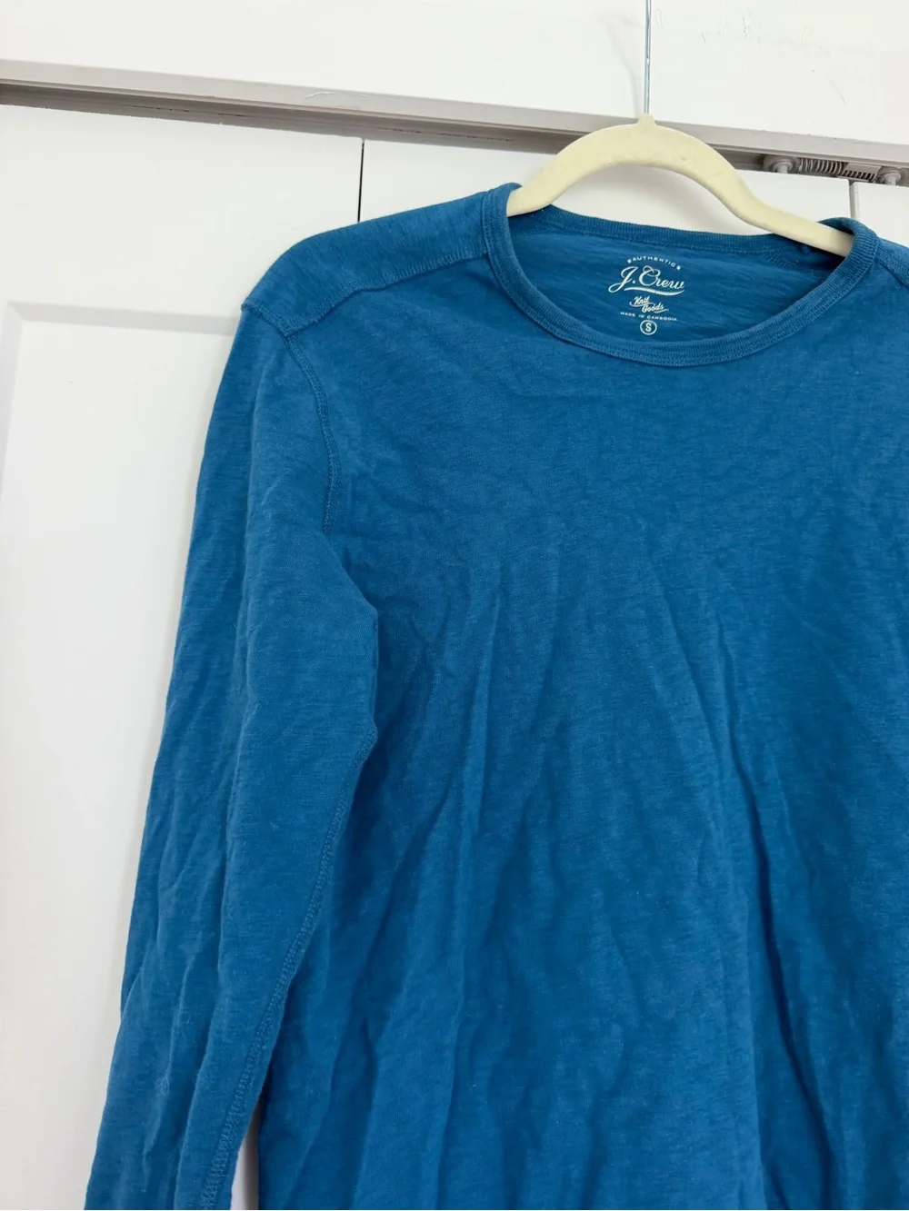 J Crew Teal Long Sleeve Crewneck Shirt